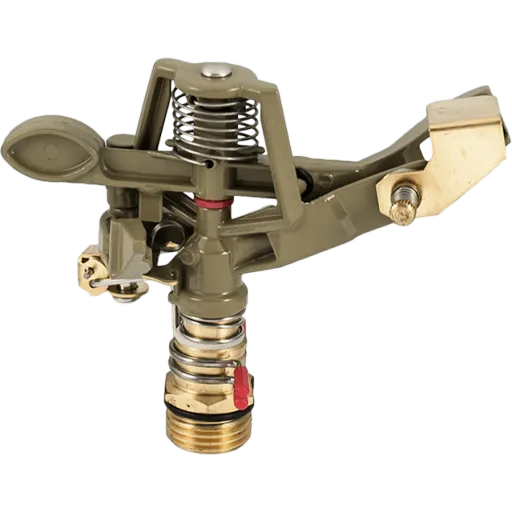 Aspersor Cu Impact Din Alama, Cu Fe, Presiune 1-4 Bari, Debit Maxim 0,62-1,18 M3/h, Suprateran,diametru De Aspersie 21-26 M