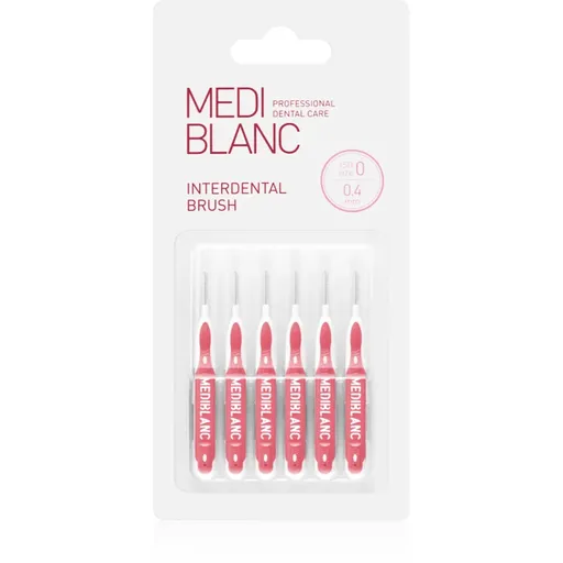 MEDIBLANC Interdental Pick-brush perie interdentara 0,4 mm Pink 6 buc