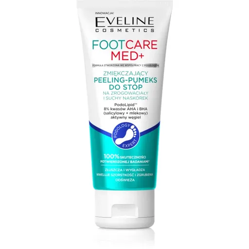 Eveline Cosmetics Foot Care Med exfoliant delicat si hidratant pentru picioare 100 ml