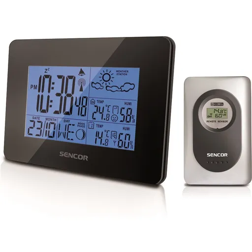 Staţie meteo Sencor SWS 51B, cu senzor wireless, negru
