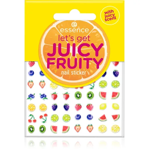 essence let's get JUICY FRUITY folii autocolante pentru unghii 56 buc