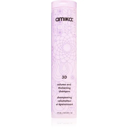 amika 3D Volume & Thickening Shampoo sampon pentru volum pentru par lipsit de vitalitate 275 ml