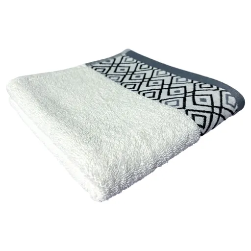 Prosop de maini Diamond, ET 2000 IMPEX, 50x90 cm, bumbac, alb