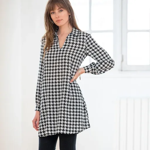 Tunică cu imprimeu cocoș