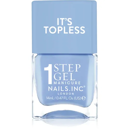 Nails Inc. It’s Topless lac de unghii sub forma de gel pentru un efect de lunga durata culoare KIm 14 ml