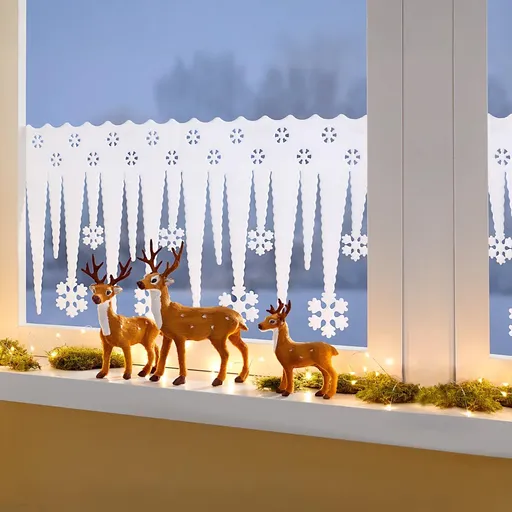 Decorațiune pentru fereastră Fulgi de zăpadă