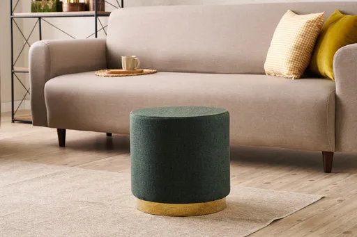 Taburet, Atelier del Sofa, 825BLC5148, Lemn, Verde