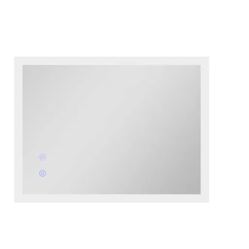 Kleankin Oglinda LED, Oglinda de Machiaj de Perete cu 3 Lumini, 800x600mm, Tactilă, Anti-Ceță, Montare Orizontală/Verticală | Aosom Romania