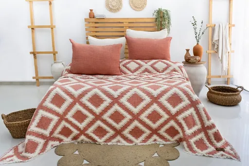 Set cuvertura pique dubla, L'essentiel Maison, Sonia, Caramiziu