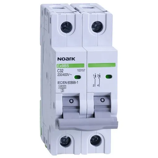 Siguranta automata Ex9BS 2P 63A curba C Noark 102160