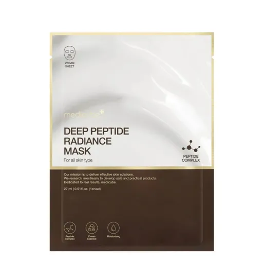 Medicube Mască iluminatoare cu peptide Deep Peptide (Radiance Face Mask) 27 ml