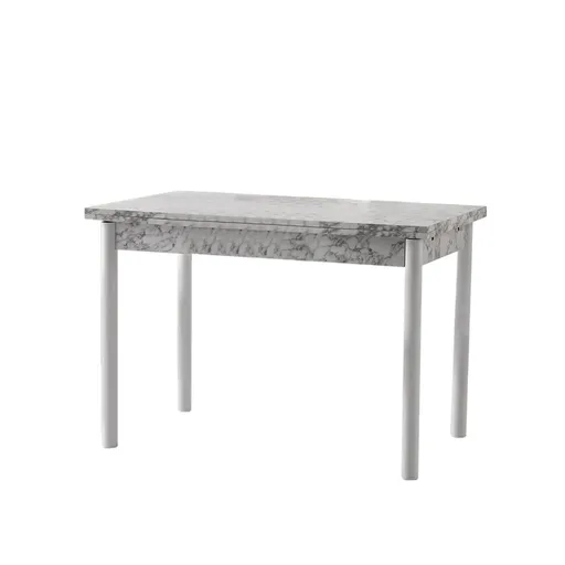 Masă de sufragerie Polo White Grey, alb