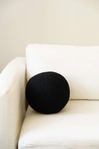 Perna, Teddy Top 25, 25x25x25 cm, 75% RECYCLED POLYESTER/25% POLYESTER, Negru