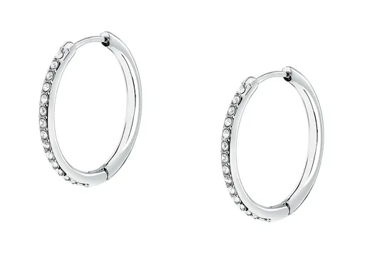 Morellato Cercei rotunzi din oțel cu cristale Ø 2 cm Creole SAUP24