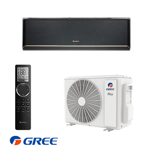 Aparat de aer conditionat inverter Gree Airy GWH09AVCXB-K6DNA1B, 9000 BTU, 19 m², A+++/A++, Wi-Fi, R-32, Negru