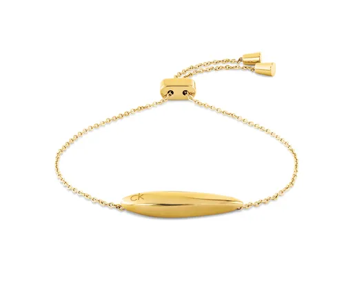 Calvin Klein Brățară elegantă placată cu aur Sculpted 35000824