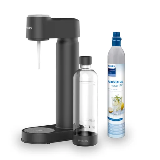 Philips Aparat de sifon Lite ADD4901 cu butelie de CO2 neagră ADD4901BK
