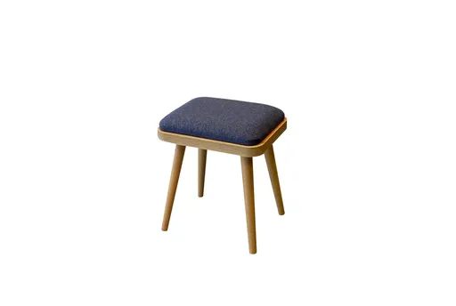 Set scaune (2 piese), Hanah Home, Vina Mini 1048, Stejar / Albastru închis