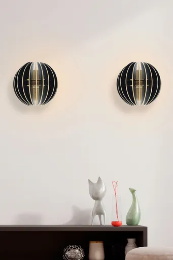 Aplica de perete, Opviq, 390FLH2118, Negru