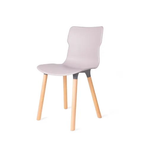 Scaun Duo wood Stone 50,3 x 46,3 x 80,9 cm, gri deschis