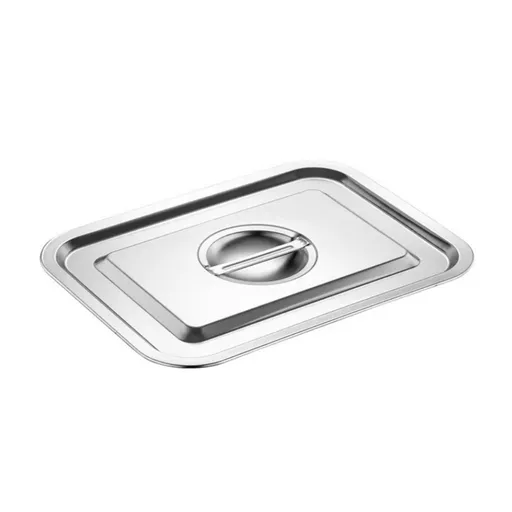 Capac pentru tava Rosberg R51222K50C, 50x35 cm, Otel inoxidabil, Argintiu