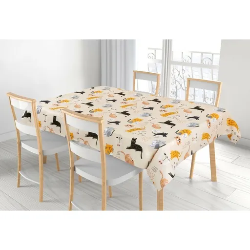 Față de masă Bellatex Adela Pisicuță galbenă, 120x 140 cm, 120 x 140 cm