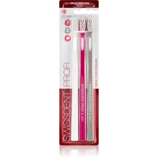 Swissdent Profi Whitening periuta de dintiSoft 3 buc