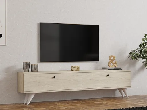 Comoda TV, Hanah Home, Paris, 160x40x25 cm, Travertin