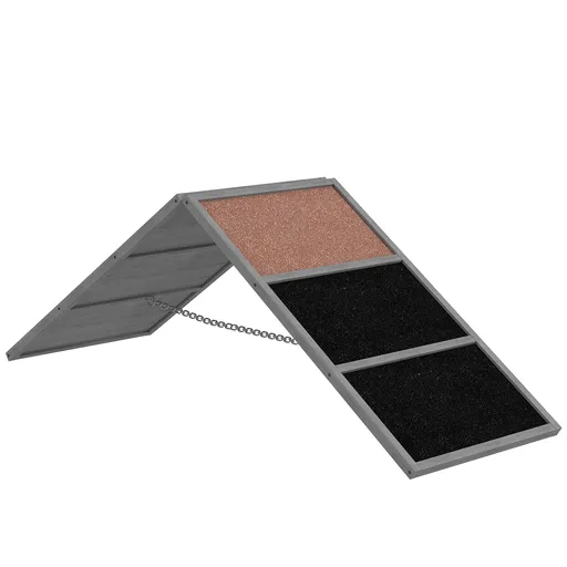 PawHut Rampă de agilitate pentru câini echipament de agilitate cadru în A suprafață antiderapantă 173 x 59 x 66 cm gri | Aosom Romania