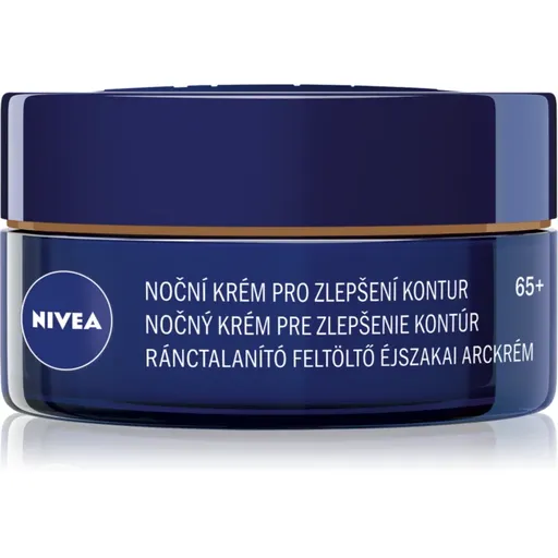 NIVEA Anti-Wrinkle Contouring Crema de noapte ce ofera fermitate si lifting pentru finisarea contururilor 65+ 50 ml