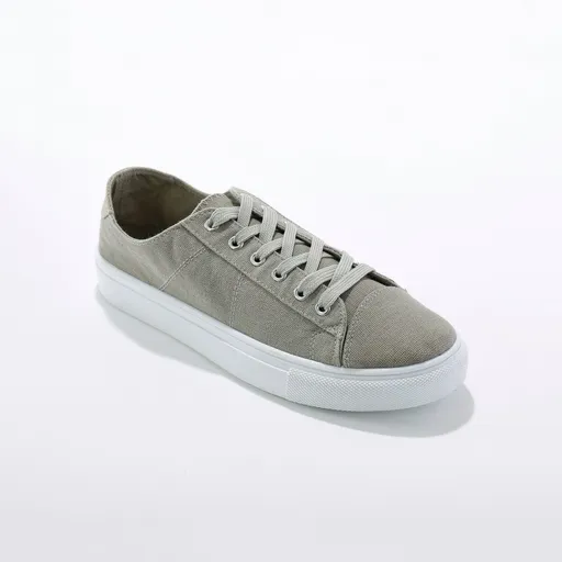 Adidași cu platformă din pânză