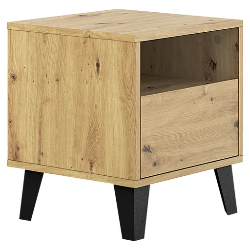 Noptieră BOGAN 1S, stejar artisan, maro