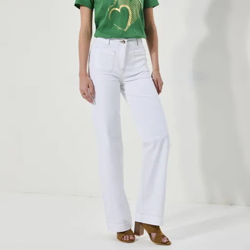 Blugi largi, dacă măsurați între 160 și 165 cm, lungimea piciorului interior 78 cm