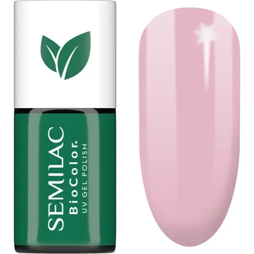 Semilac UV Hybrid BioColor unghii cu gel folosind UV / lampă cu LED culoare 728 Pink Sunrise 7 ml