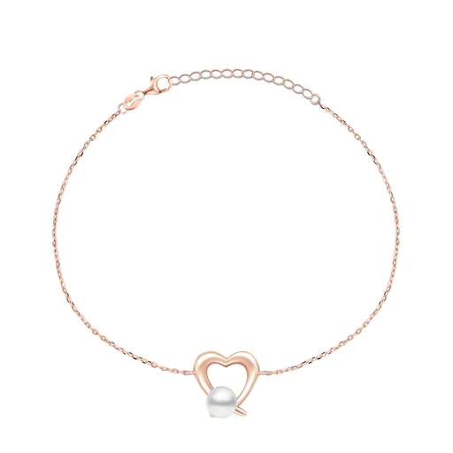 Brilio Silver Brățară elegantă din bronzcu perlă adevărată BCR28R