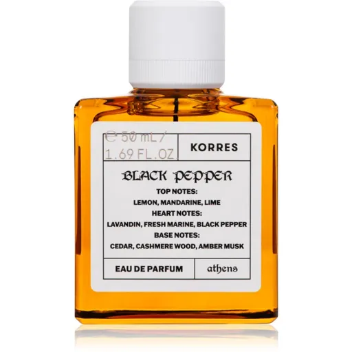 Korres Black Pepper Eau de Parfum pentru bărbați 50 ml