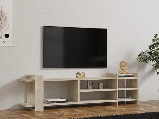 Comoda TV, Hanah Home, Zeyna, 156x40x29.6 cm, Travertin