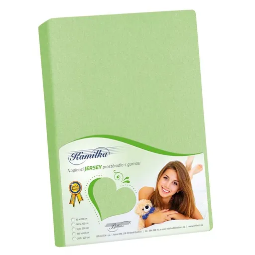 Bellatex Jersey cearșaf verde primăvară, verde deschis