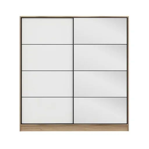 Dulap pentru haine, Hanah Home, Kale, 180x210x52 cm, Dore / Alb