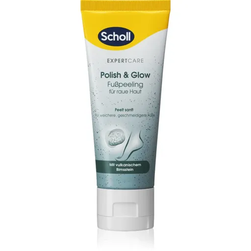 Scholl Foot Cream Polish & Glow peeling exfoliant pentru picioare 75 ml
