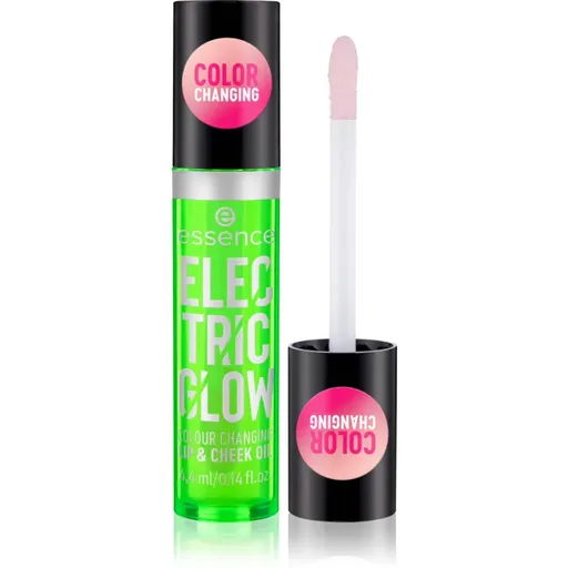 essence Electric Glow ulei buze si obraz 4.4 ml
