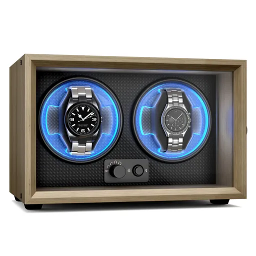 Klarstein Brienz 2 dispozitiv pentru întoarcerea ceasurilor, 4 moduri, silențios, aspect lemnos, pernă flexibilă