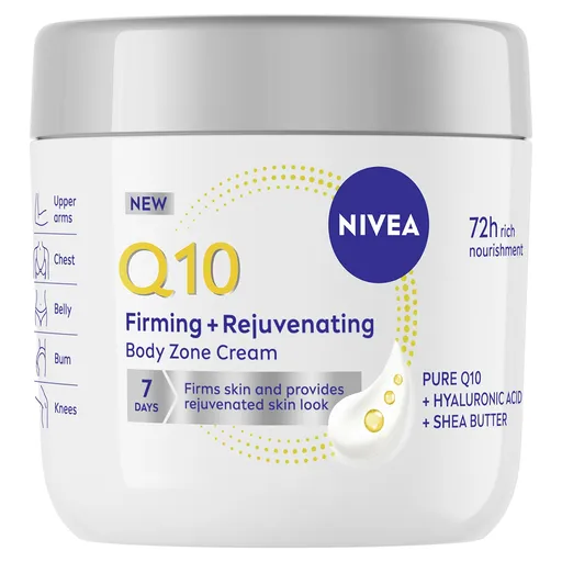 Nivea Cremă de corp remodelantă și fermecătoare Q10 (Firming and Rejuvenating Body Zone Cream) 400 ml
