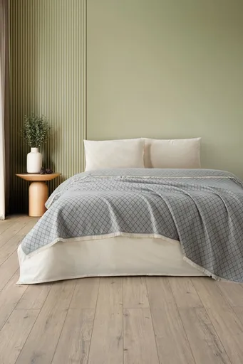 Cuvertura matlasata dubla, L'essentiel Maison, Lapis, Gri