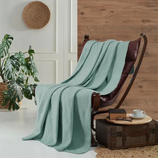Pătură pentru televizor Brighton Cotton mentol,130 x 170 cm, mentol