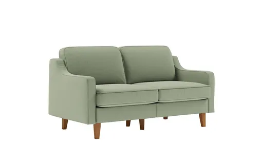Canapea 2 locuri, Atelier del Sofa, 918CMF1139, Otel, Verde marin / Nuc
