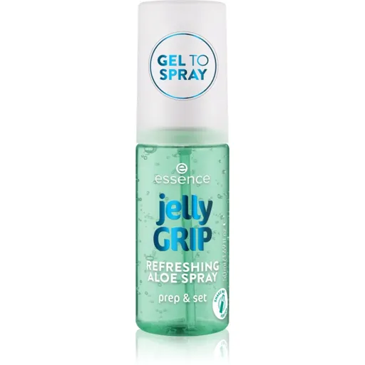 essence jelly GRIP bază de machiaj și spray fixator 2 în 1 cu efect revigorant 50 ml