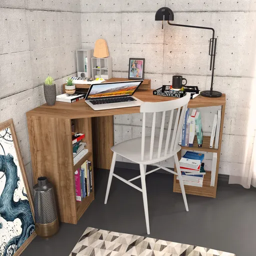 Birou, Hanah Home, Floating, 120x90x76.8 cm, Maro