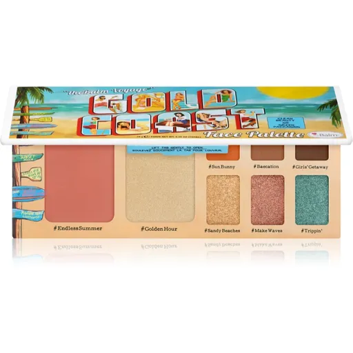 theBalm Voyage Gold Coast paletă de farduri pentru obraji 10 g
