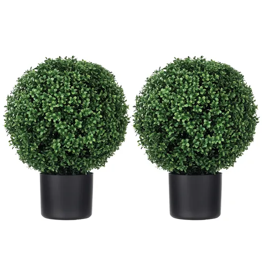 HOMCOM Arbore Artificial Buchsbaum, Sferic, 52x40 cm, Verde | Aosom Romania